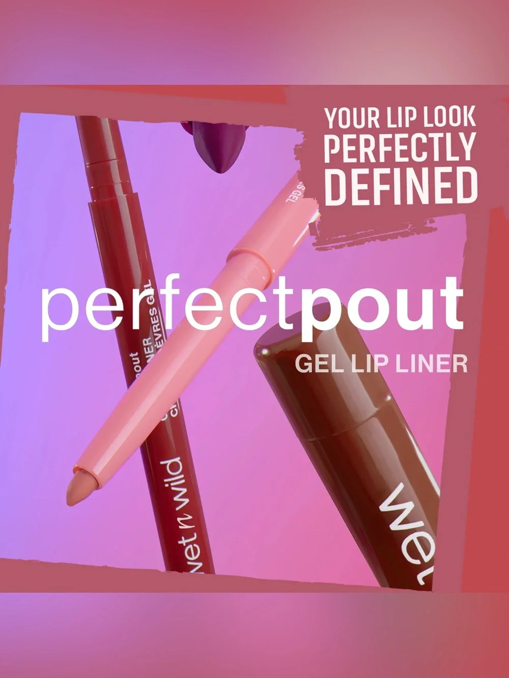 Wet N Wild Perfect Pout Gel Lip Liner - Lay Down the Mauves, NEW - Picture 3 of 11